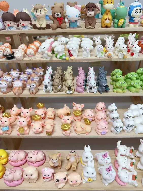 （自选立体桌面摆件）夜光可爱卡通创意DIY手工树脂小配件食玩