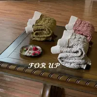 [FOR UP]冬季新款法式琳拉毛绒花边拼接长裤244-FU-69820多色