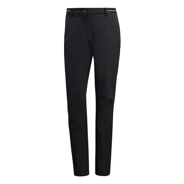 Adidas/阿迪达斯休闲裤女子秋冬薄绒梭织户外黑色运动长裤BP5368