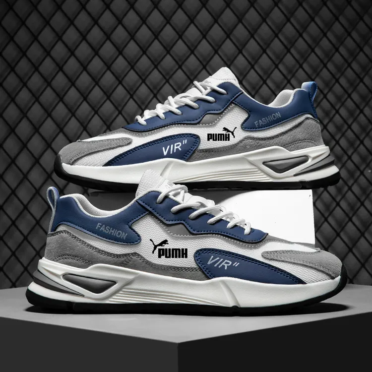 品牌断码男鞋夏季新款运动休闲鞋男透气网面鞋子男潮流增高老爹鞋