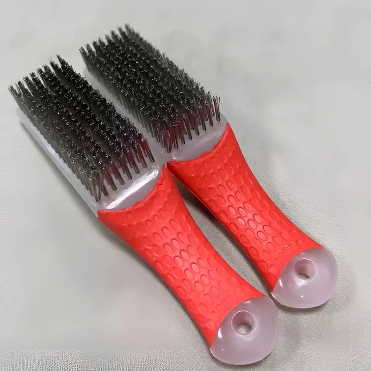 果冻柄钢丝刷304不锈钢打底钢丝核桃桃核猴头金刚文玩清理工具