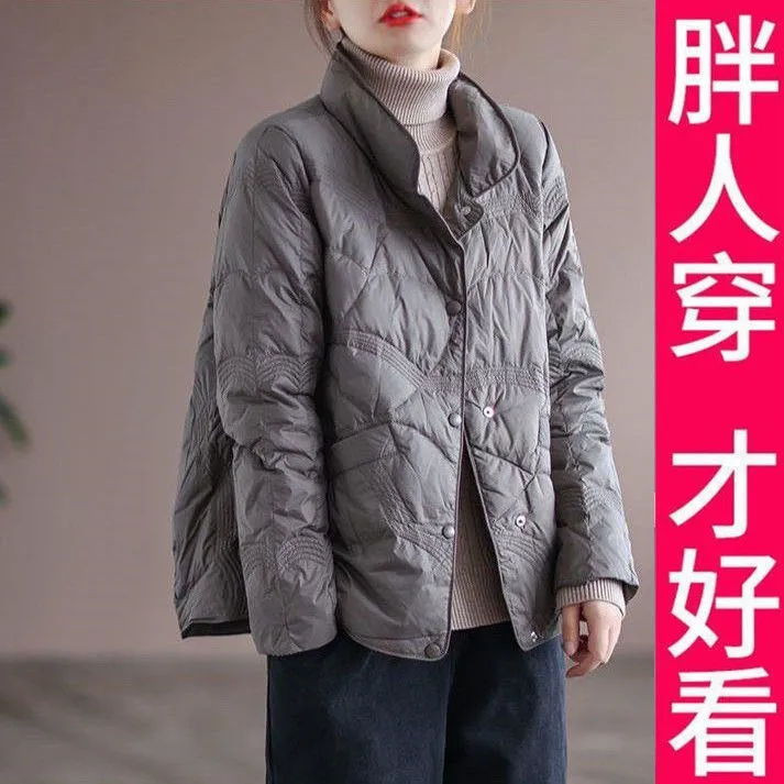 网红同款大码棉服女2025春装新款宽松立领高档面包服保暖外套