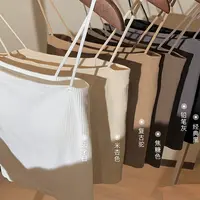 娇诗莹带胸垫吊带背心内搭一体式纯欲甜辣百搭美背修身打底上衣女