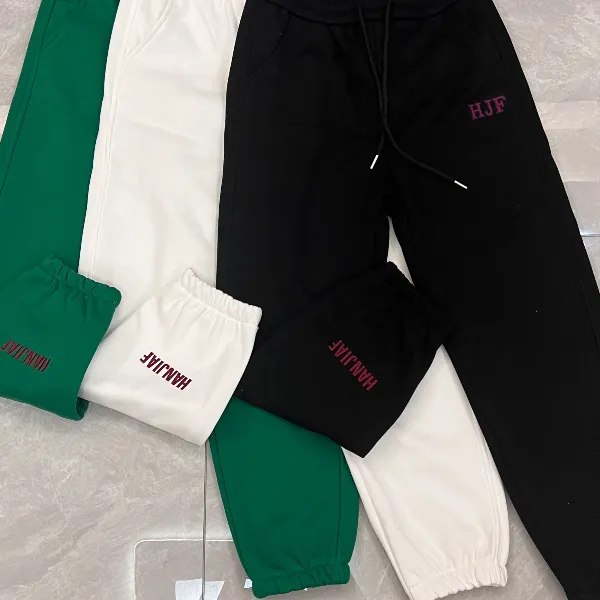 《韩家枫》171#加绒省钱风裤印花图案潮流百搭减龄时尚休闲卫裤女