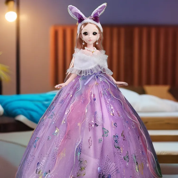 正版芭比娃娃女孩玩具洋娃娃套装公主娃娃2024大号生日礼物礼盒装