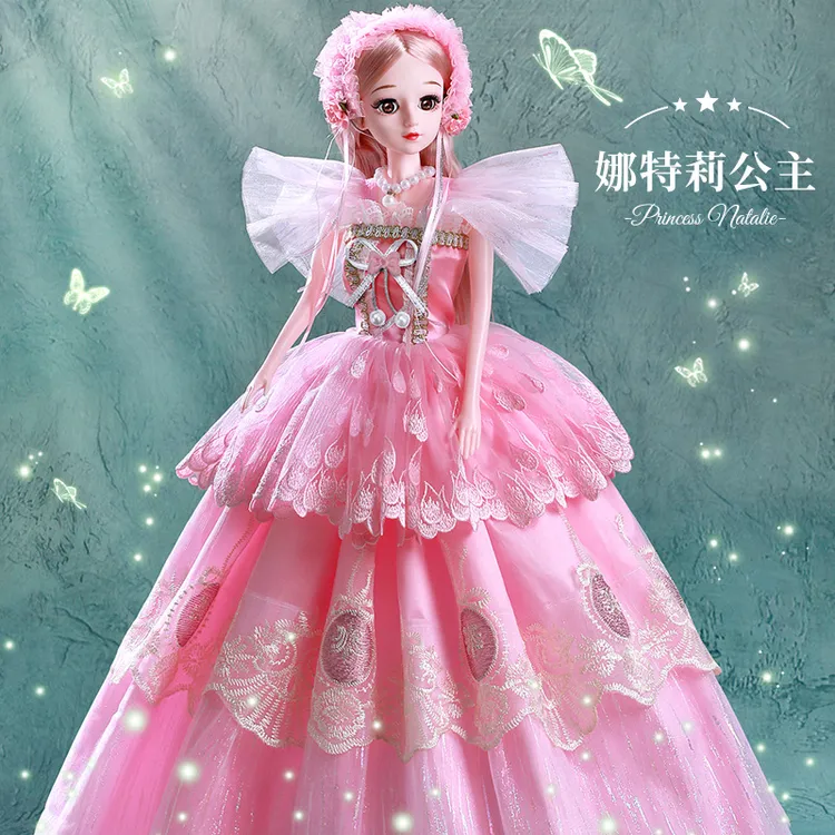 芭比娃娃玩具3-12岁会说话正版芭比娃娃套装礼盒儿童仿真玩具礼物