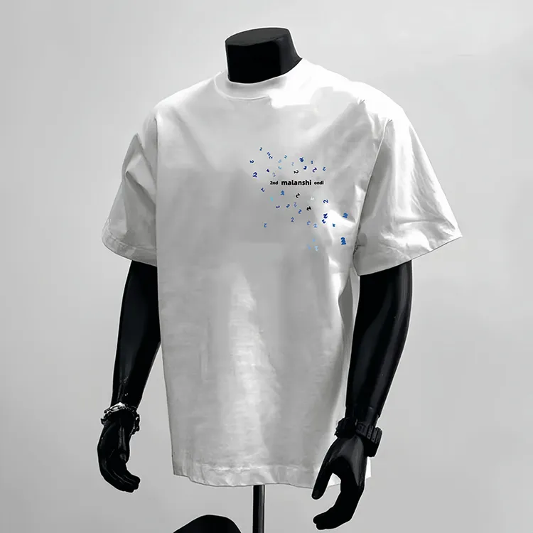 赫库森100%纯棉宽松重磅小众夏季卡通印花短袖T恤ins高街潮牌上衣