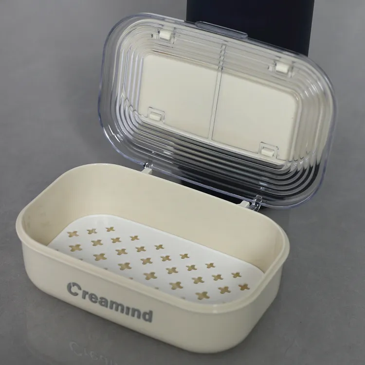 大皂盒带盖香皂盒沥水肥皂盒子卫生间肥皂架双层翻盖大号洗衣皂盒