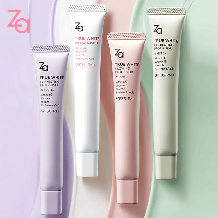 Za姬芮隔离霜素颜霜妆前打底提亮防紫外线素颜保濕隔离霜不卡粉然