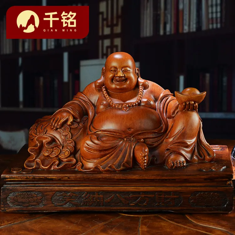 八方招财弥勒佛摆件大号办公室家居装饰品笑佛开业礼品工艺品财神