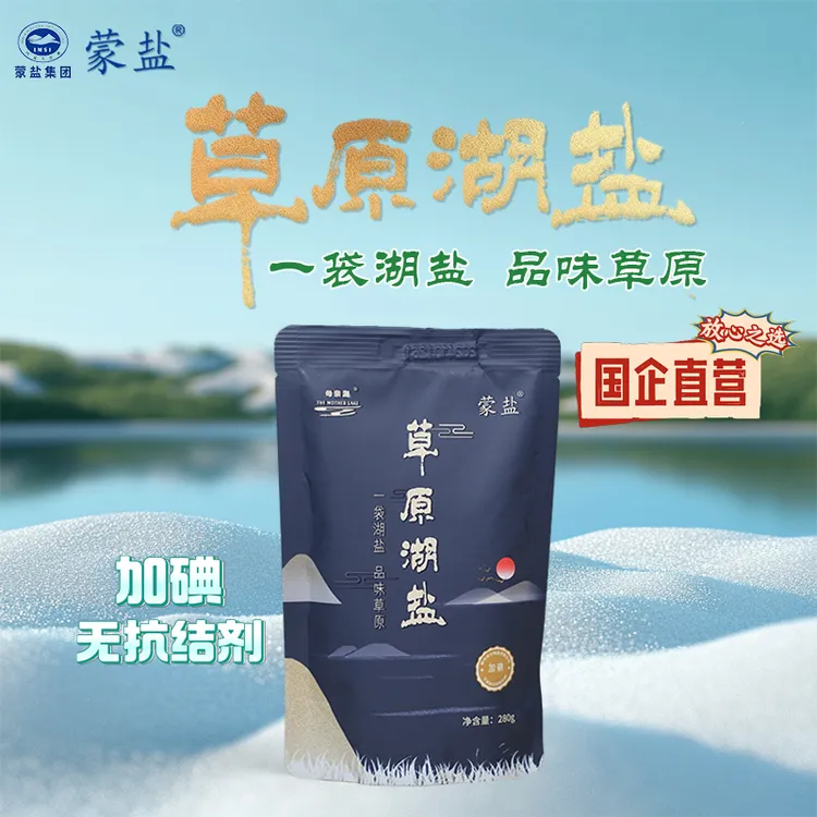 蒙盐内蒙古草原湖盐湖盐家用食用盐厨房调味料蓝1袋试吃装
