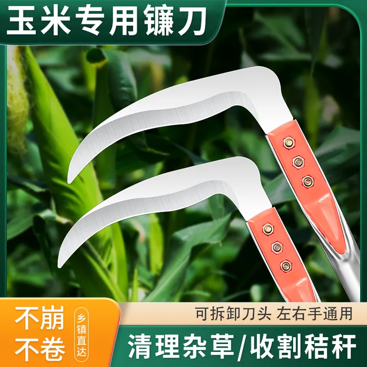 割玉米专用镰刀户外苞米连刀高粱小麦豆子秸秆割草刀农用砍杆神器