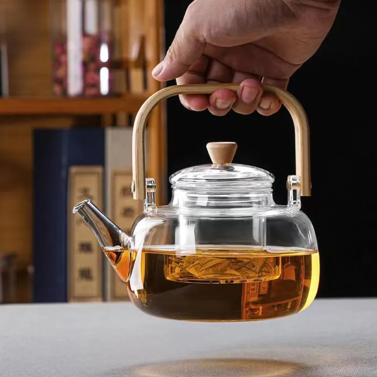 【2】耐热玻璃提梁壶电陶炉加热煮茶壶耐热茶具家用茶壶泡茶烧水壶