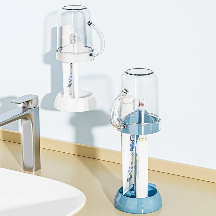 学生宿舍电动牙刷置物架刷牙杯子收纳盒洗漱口杯牙缸牙具牙膏儿童
