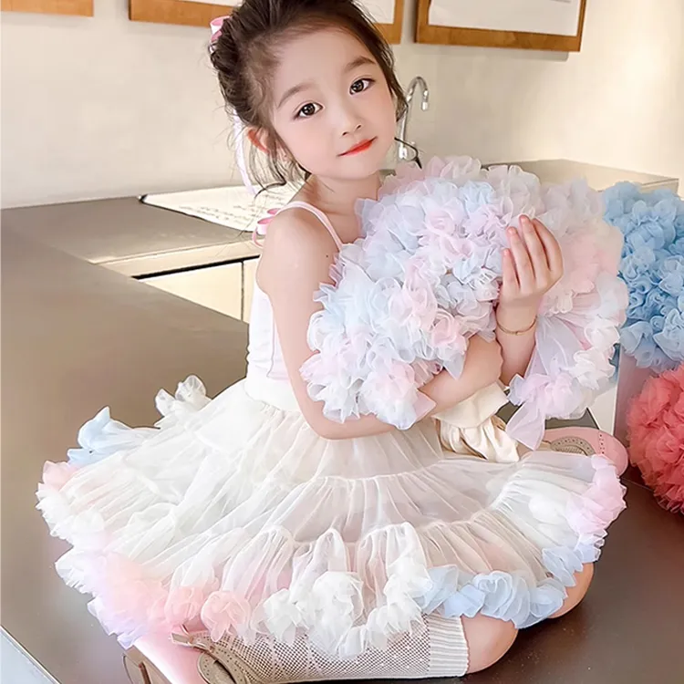 TOPTREE/山顶树tutu裙子女童儿童半身裙春秋蓬蓬裙宝宝春季短裙