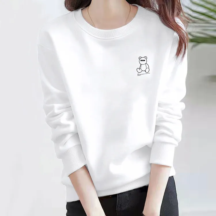 卫衣女2025秋季新款圆领卫衣外套女小众设计感宽松百搭套头上衣潮