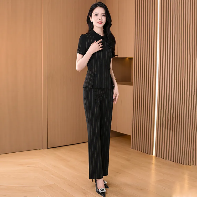 【可蓓儿】气质服装职业休闲小香风套装夏季2025新款洋气妈妈妈妈装