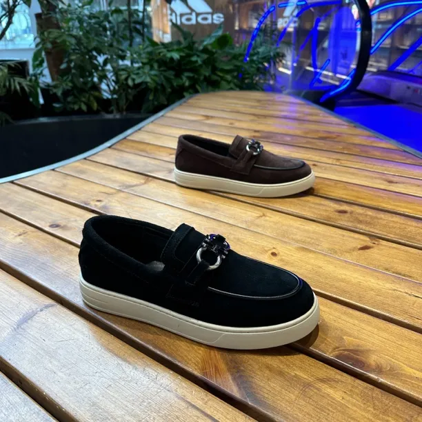 2024新款商务休闲纯皮8868-3豆豆鞋男士时尚百搭黑色软底春季学生