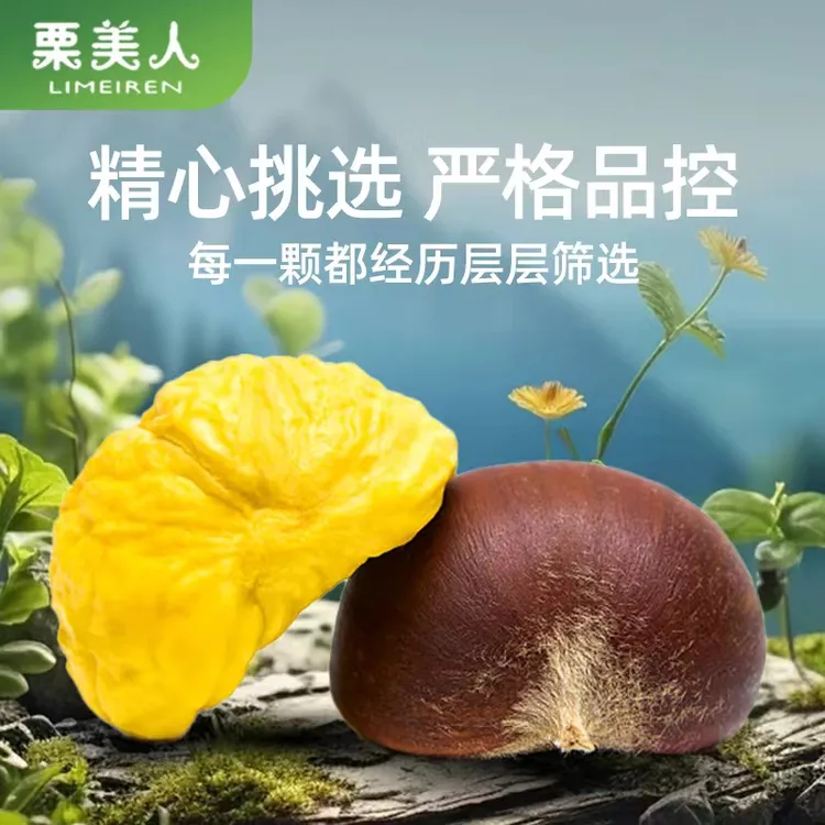 栗美人迁西板栗新鲜下树产地直销香甜可口3斤/5斤装鲜板栗栗子