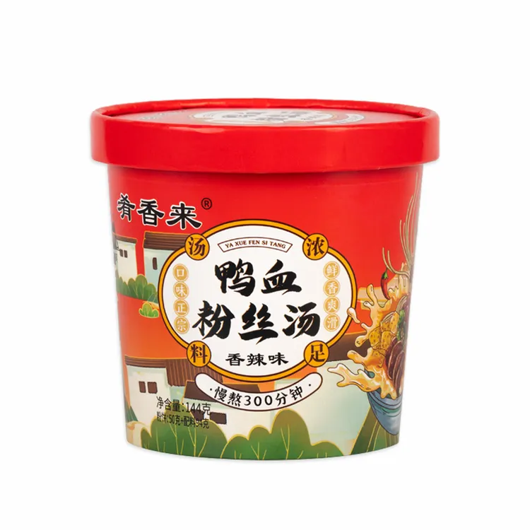 肴香来鸭血粉丝汤桶装冲泡汤鲜味美
