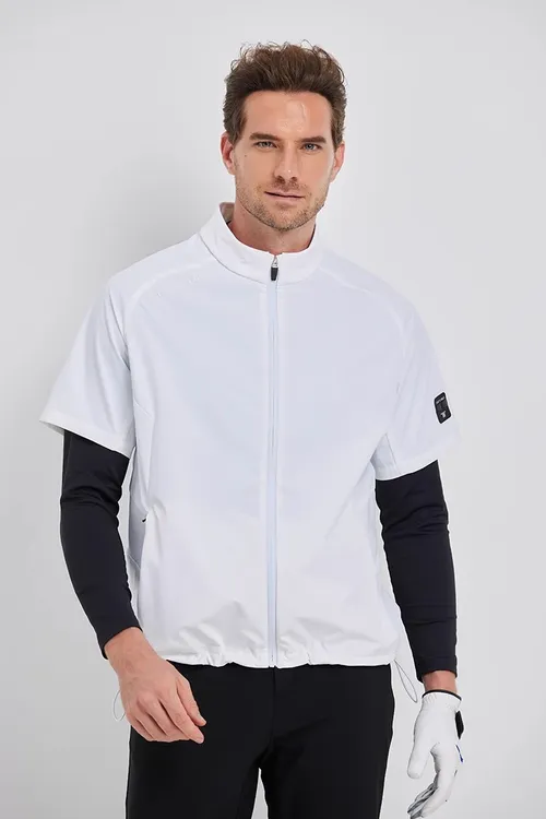 TEETIMES秋冬新款高尔夫男装半袖风衣防风防水码大建议拍小一码