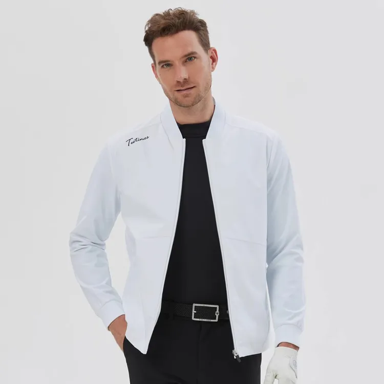 TEETIMES高尔夫风衣男防水防风双层保暖外套秋冬速干弹力运动夹克