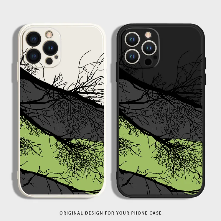 枯木树之痕适用苹果手机壳小米华为荣耀硅胶OPPO红米VIVO一加