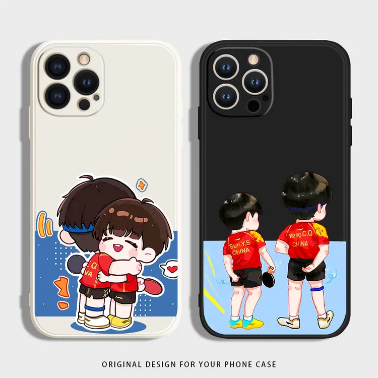 莎头拥抱适用苹果15手机壳奥运小米14硅胶OPPORENO12华为红米VIVO