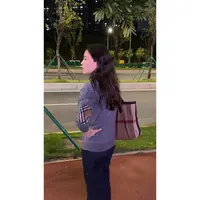 秋冬经典时尚手肘格子格纹V领羊毛针织开衫MA3SYDZ0284