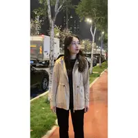 经典新款抽绳收腰连帽休闲风衣外套MA4SYGZ0319