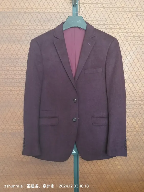 中老年羊毛西装外套男士秋冬商务休闲单西上衣特价