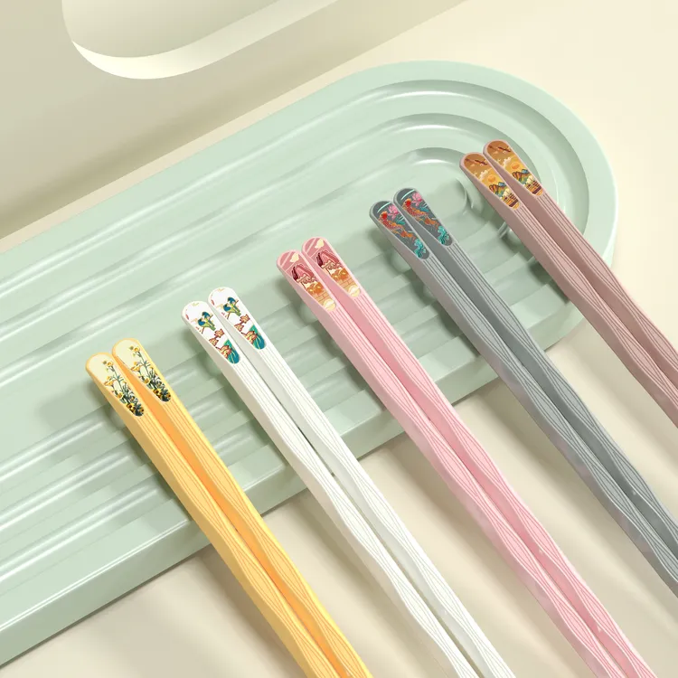 网红筷子家用防滑耐高温人一筷高档创意家庭轻奢情侣亲子尖头公筷