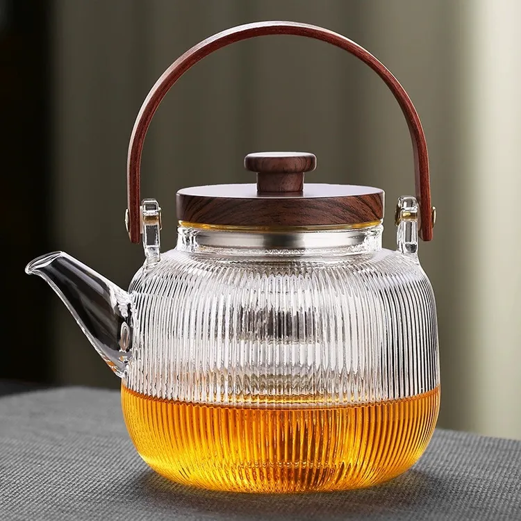 煮茶壶玻璃耐高温办公室茶具家用泡茶烧水壶养生壶茶器单壶提梁