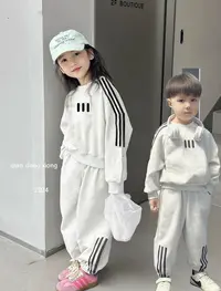 男女童套装2025新款春秋季儿童运动韩版卫衣套装两件套1-15岁宽松