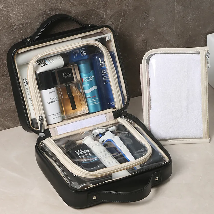 化妆包防水手提便携式化妆品收纳包出差旅行大容量干湿分离洗漱包