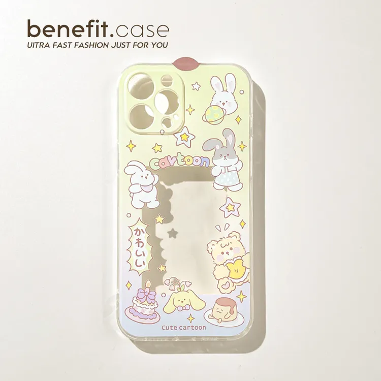 benefit追星小卡iPhone14proins手机壳苹果15小熊华为mate60pro