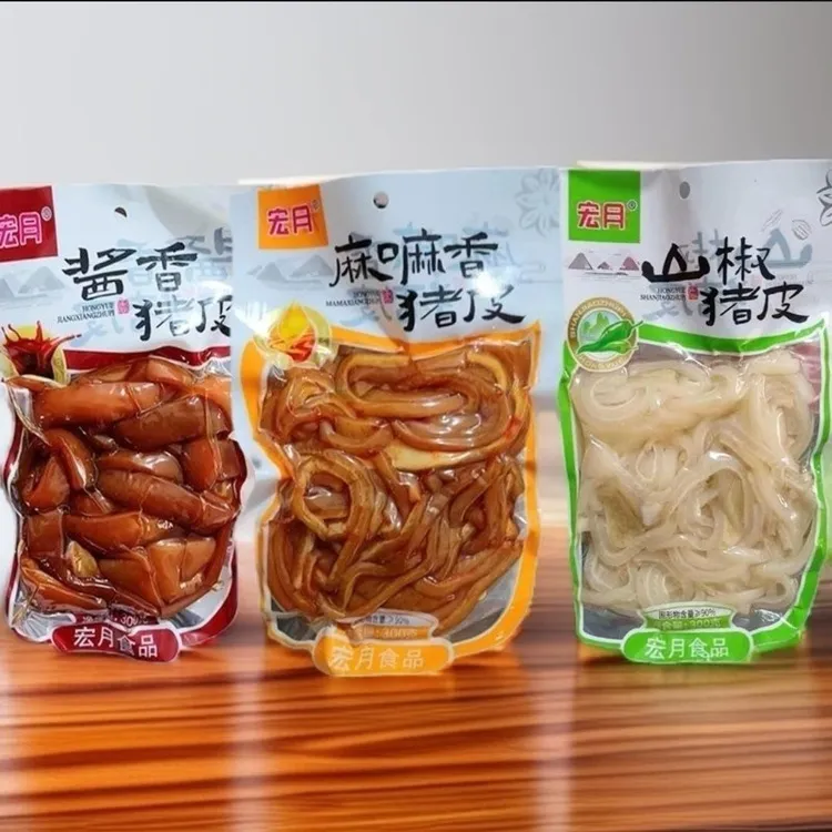 HONGYUE/宏月300g酱香麻麻香山椒猪皮零食熟食下酒菜小吃开袋即食
