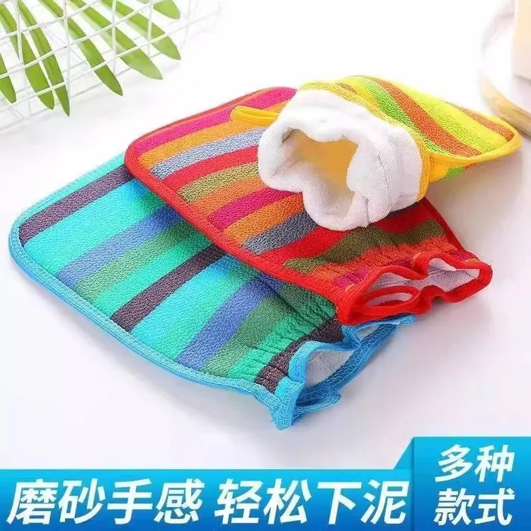 搓澡巾去污下泥女士一次性加厚双层不伤搓澡手套双面加大洗浴搓灰