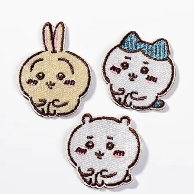 吉伊卡哇刺绣布贴卡通衣服补丁贴包包衬衫领口DIY装饰贴布自粘款