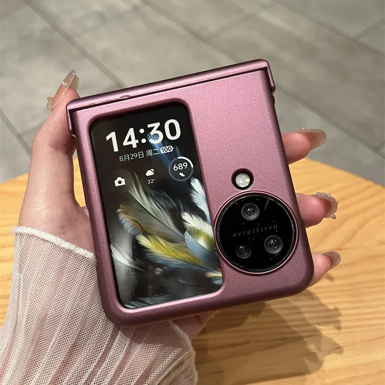 oppofindn3flip手机壳小折叠屏全包防摔适用华为purax电镀pocket2