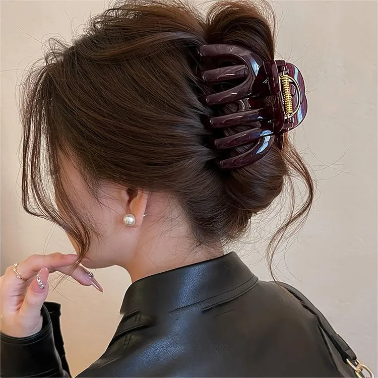 巨能抓~南瓜抓夹大号发量大鲨鱼夹2025新款高级感冬发夹女后脑勺