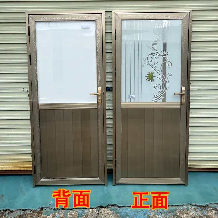 铝合金门加厚半玻璃门农村家用门卫生间门浴室门厨房门加厚简易门