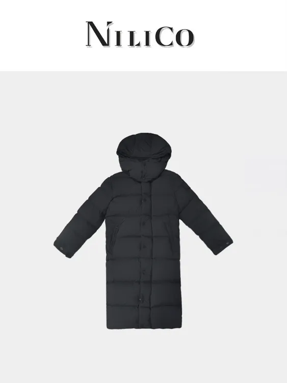 NILICO【从绒锁冬】升级版高密三防高性能保暖不臃肿长款鹅绒服外套