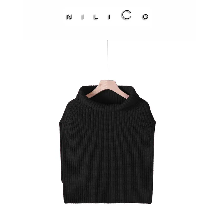 【节日氛围】高领套脖披肩舒适秋冬简约百搭户外气质防寒