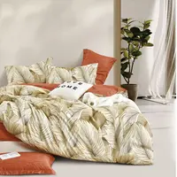 【生姜暖绒2米被罩】枫林之歌高支高密水洗斜纹棉被罩AB版