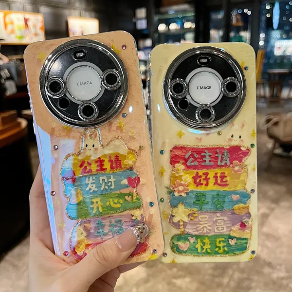 适用华为mate60苹果系列新款手机壳高级趣味文字公主请全包防摔