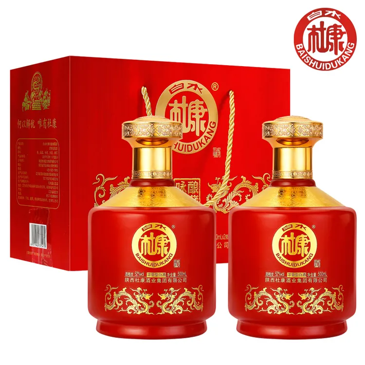 白水杜康咏酿封藏浓香型52度500ml*2瓶礼盒装52度500ml*2