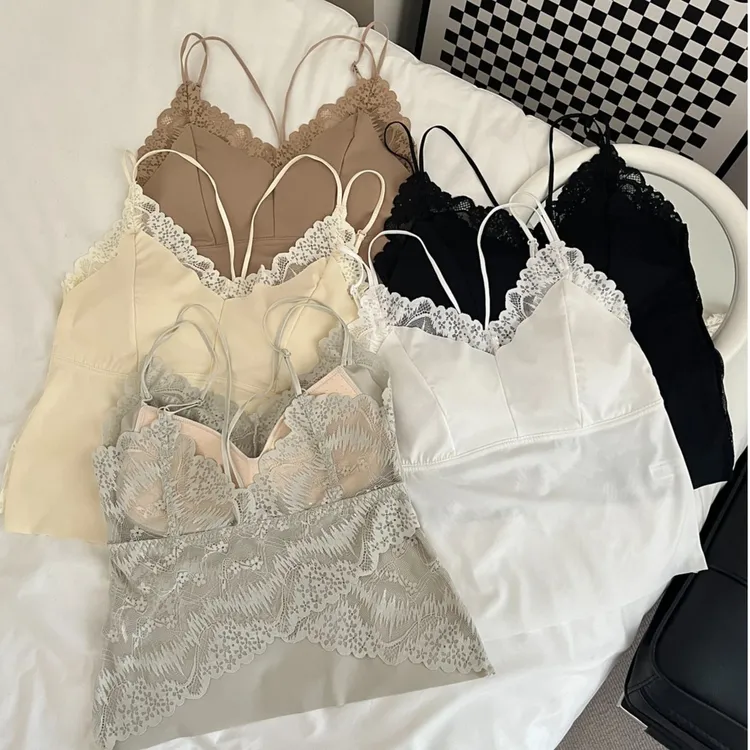 32103蕾丝美背夏季透气舒适内衣吊带背心