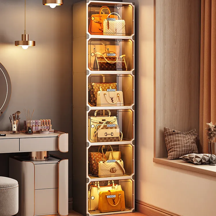 【高级茶门】包包收纳神器放包包柜衣柜收纳箱置物架家用防尘盒架子
