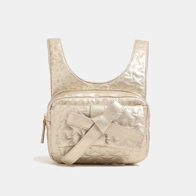 蝴蝶结双肩包女2024秋冬新款通勤旅行链条小背包高级感单肩包书包